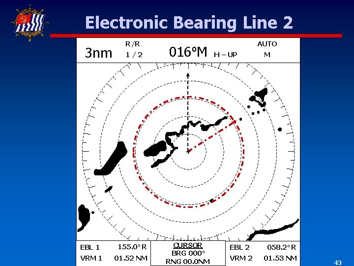 Electronic Bearing Line 2 3 nm R/R 1/2 016ºM AUTO H – UP M