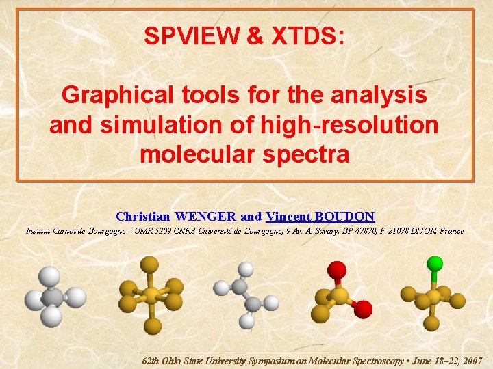 SPVIEW & XTDS: Graphical tools for the analysis and simulation of high-resolution molecular spectra