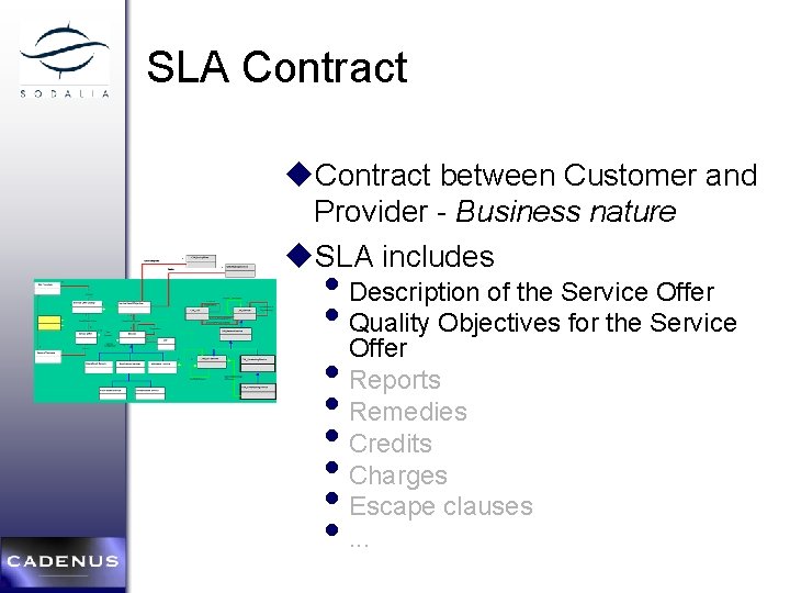 SLA Contract u. Contract between Customer and Provider - Business nature u. SLA includes