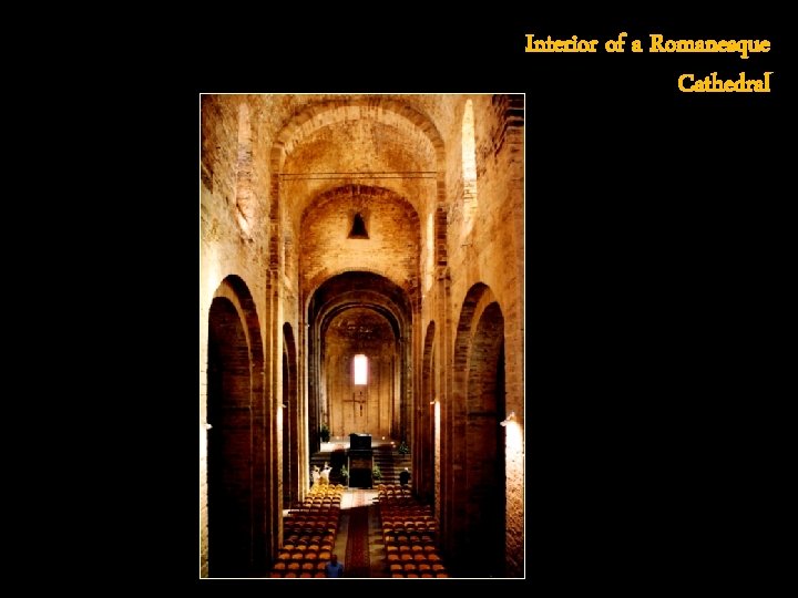 Interior of a Romanesque Cathedral 