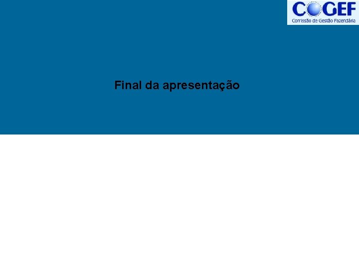 Final da apresentação 