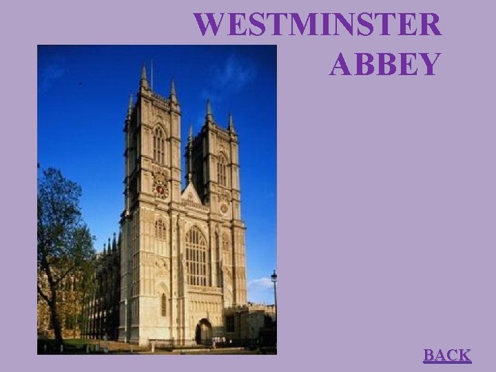 WESTMINSTER ABBEY BACK 