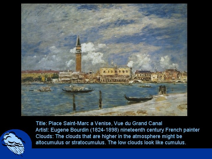 Title: Place Saint-Marc a Venise, Vue du Grand Canal Artist: Eugene Bourdin (1824 -1898)