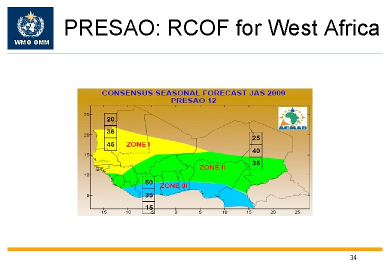 WMO OMM PRESAO: RCOF for West Africa 34 