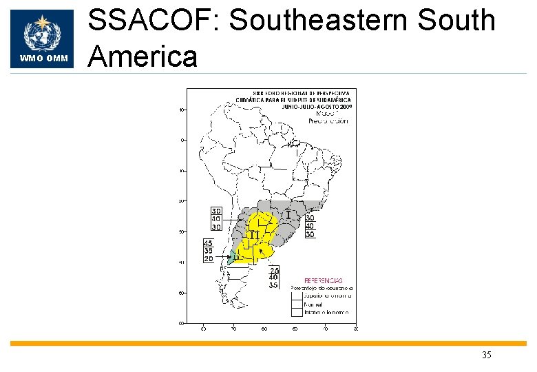 WMO OMM SSACOF: Southeastern South America 35 