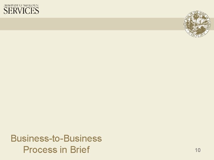 Business-to-Business Process in Brief 10 