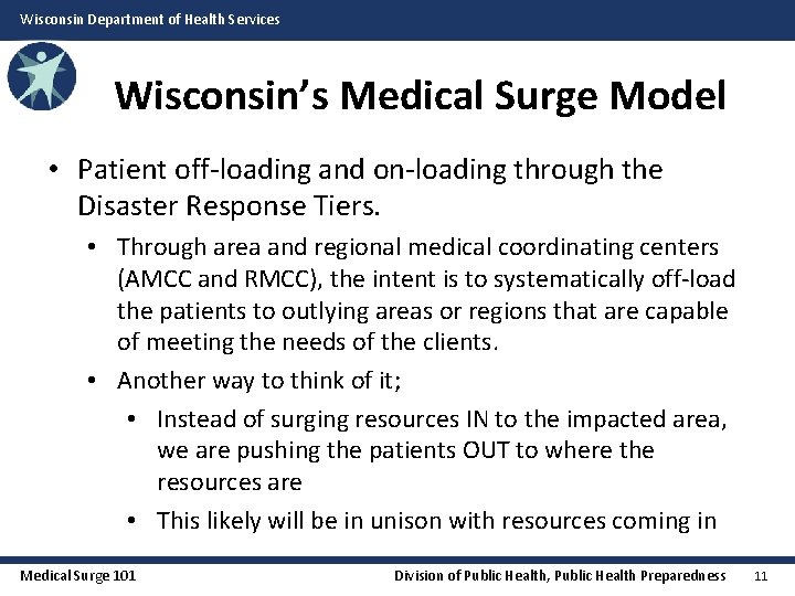 Wisconsin Department of Health Services Medical Surge 101
