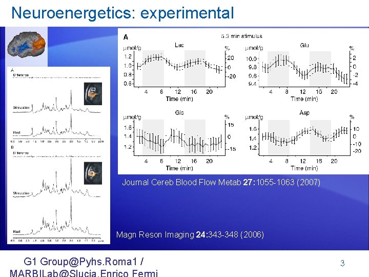 Neuroenergetics: experimental Journal Cereb Blood Flow Metab 27: 1055 -1063 (2007) Magn Reson Imaging