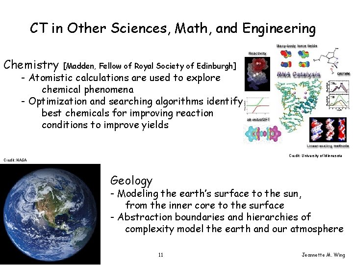 CT in Other Sciences, Math, and Engineering Chemistry [Madden, Fellow of Royal Society of