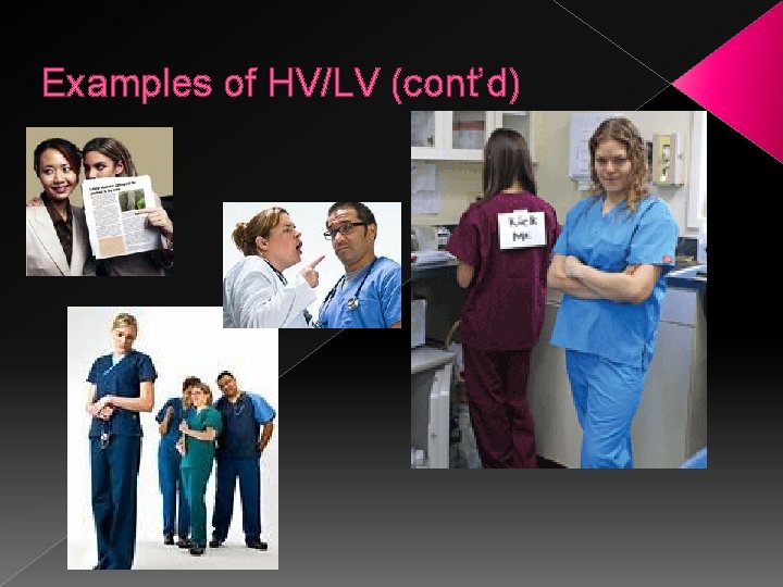 Examples of HV/LV (cont’d) 