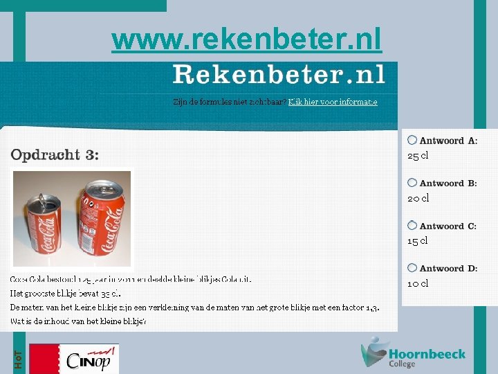 Ho. T www. rekenbeter. nl 