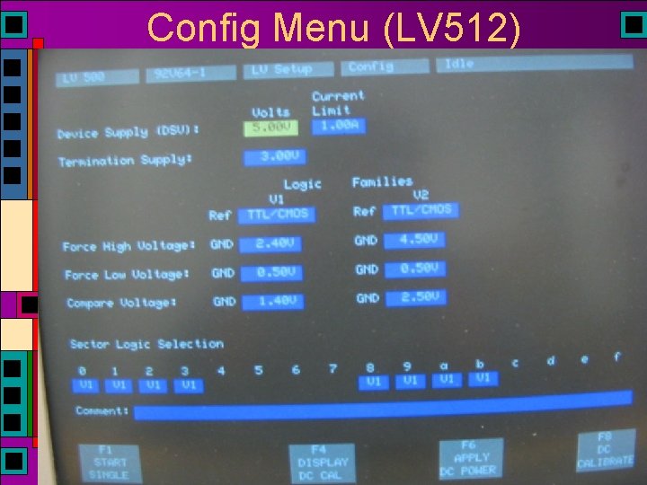 Config Menu (LV 512) Config Menu (LV 512)
