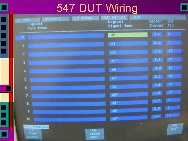 547 DUT Wiring 547 DUT Wiring