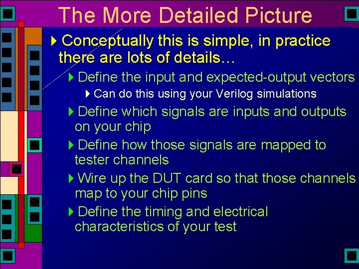 The More Detailed Picture 4 Conceptually this is simple, in practice there are lots The More Detailed Picture 4 Conceptually this is simple, in practice there are lots