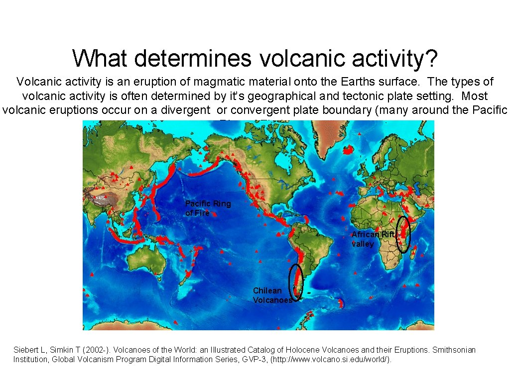What determines volcanic activity? Volcanic activity is an eruption of magmatic material onto the