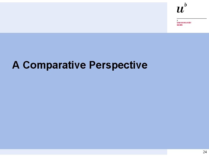 A Comparative Perspective 24 A Comparative Perspective 24