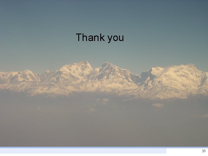 Thank you 31 Thank you 31