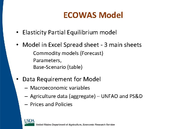 ECOWAS Model • Elasticity Partial Equilibrium model • Model in Excel Spread sheet - ECOWAS Model • Elasticity Partial Equilibrium model • Model in Excel Spread sheet -
