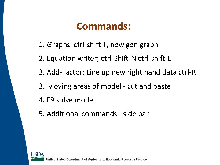 Commands: 1. Graphs ctrl-shift T, new gen graph 2. Equation writer; ctrl-Shift-N ctrl-shift-E 3. Commands: 1. Graphs ctrl-shift T, new gen graph 2. Equation writer; ctrl-Shift-N ctrl-shift-E 3.