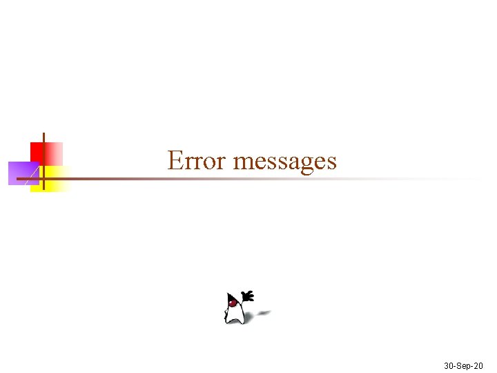 Error messages 30 -Sep-20 