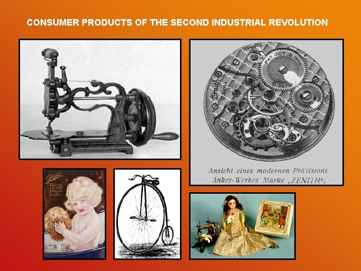 CONSUMER PRODUCTS OF THE SECOND INDUSTRIAL REVOLUTION 