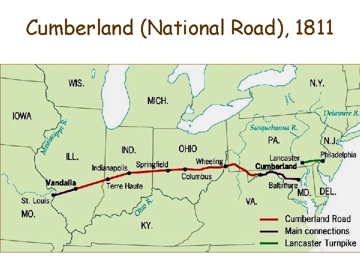 Cumberland (National Road), 1811 