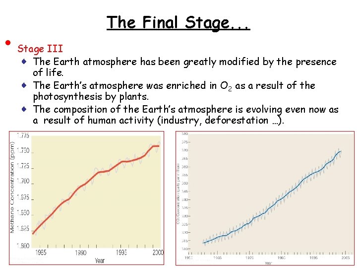 • The Final Stage. . . Stage III ♦ The Earth atmosphere has • The Final Stage. . . Stage III ♦ The Earth atmosphere has