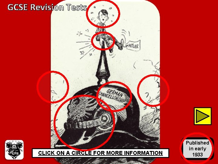 GCSE Revision Tests CLICK ON A CIRCLE FOR MORE INFORMATION Published in early 1933