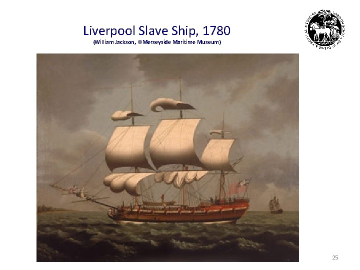 Liverpool Slave Ship, 1780 (William Jackson, ©Merseyside Maritime Museum) 25 