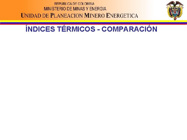 ÍNDICES TÉRMICOS - COMPARACIÓN 