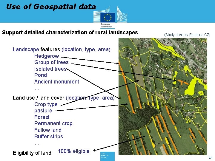 Use of Geospatial data Support detailed characterization of rural landscapes (Study done by Ekotoxa,