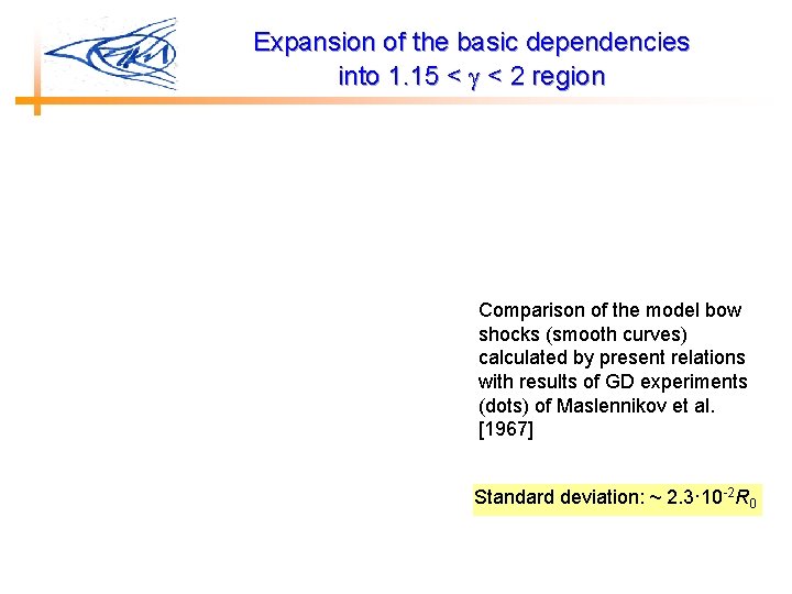 Expansion of the basic dependencies into 1. 15 < < 2 region Comparison of