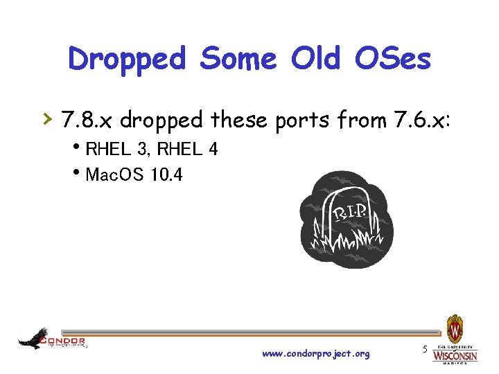 Dropped Some Old OSes › 7. 8. x dropped these ports from 7. 6.