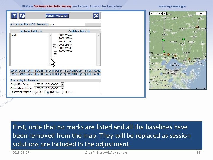 First, note that no marks are listed and all the baselines have been removed