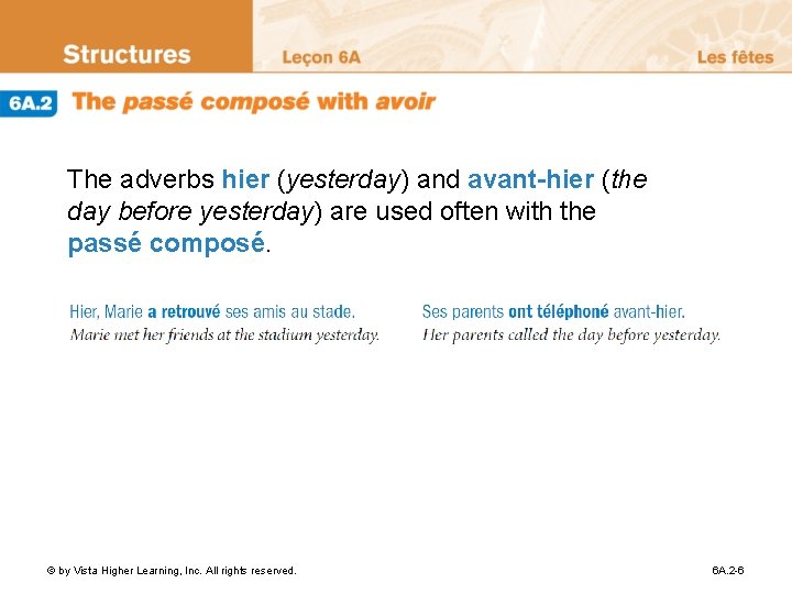 Point De Dpart French Uses Two Main Tenses