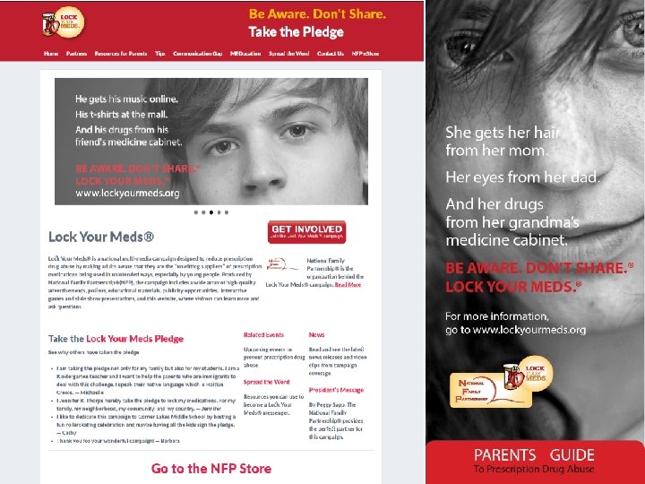 The Solution Lock Your Meds A multi-media approach for message delivery Parent Guide Media