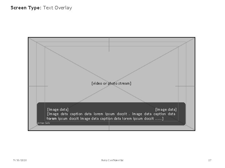 Screen Type: Text Overlay [video or photo stream] [Image data] [Image data caption data