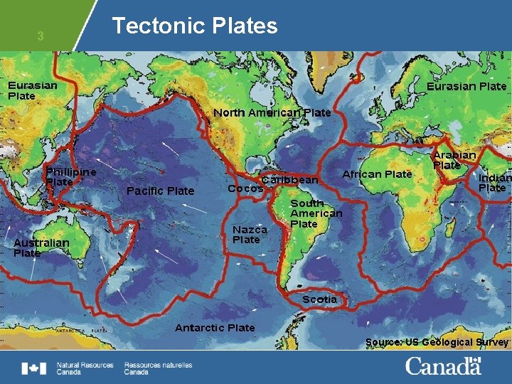 3 Tectonic Plates Source: US Geological Survey 