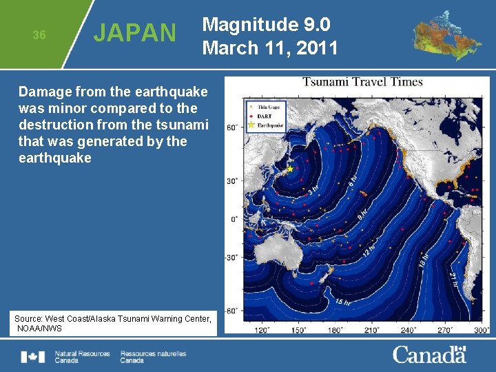 36 JAPAN Magnitude 9. 0 March 11, 2011 Damage from the earthquake was minor