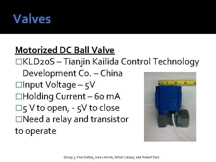 Valves Motorized DC Ball Valve �KLD 20 S – Tianjin Kailida Control Technology Development