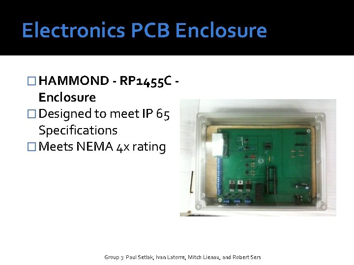 Electronics PCB Enclosure � HAMMOND - RP 1455 C - Enclosure � Designed to