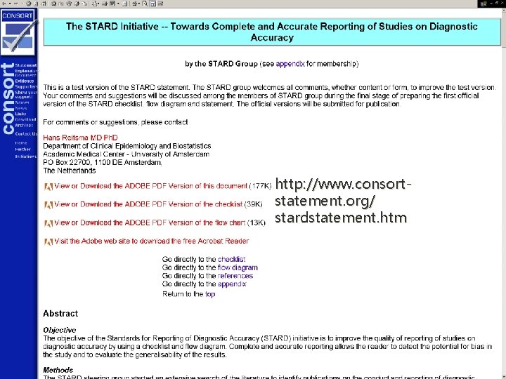 http: //www. consortstatement. org/ stardstatement. htm http: //www. consortstatement. org/ stardstatement. htm