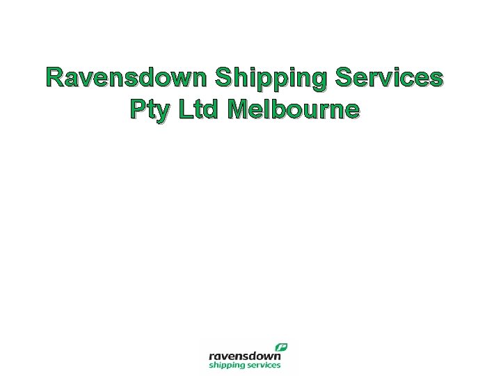 Ravensdown Shipping Services Pty Ltd Melbourne 