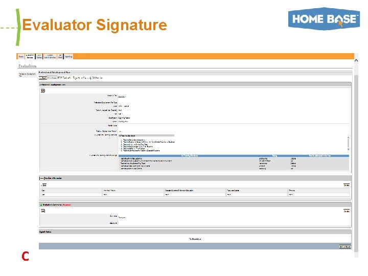 Evaluator Signature C 
