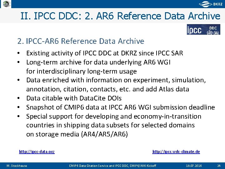 II. IPCC DDC: 2. AR 6 Reference Data Archive 2. IPCC-AR 6 Reference Data