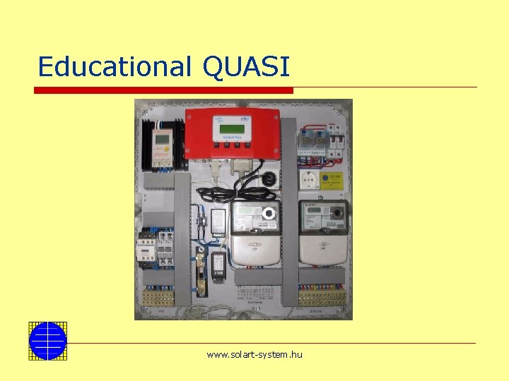 Educational QUASI www. solart-system. hu 