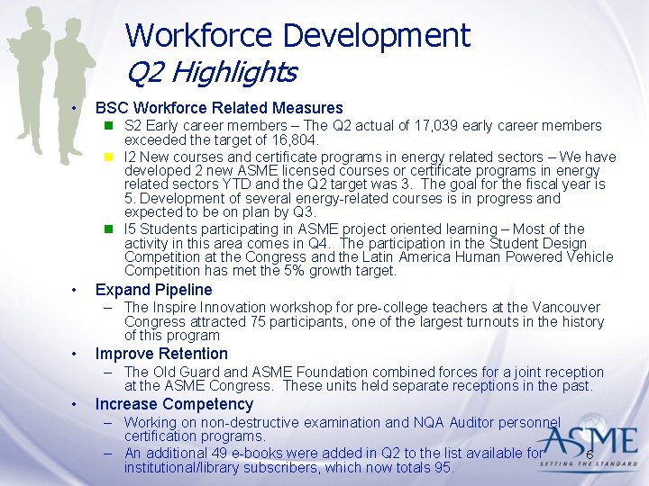 Workforce Development Q 2 Highlights • BSC Workforce Related Measures n S 2 Early Workforce Development Q 2 Highlights • BSC Workforce Related Measures n S 2 Early