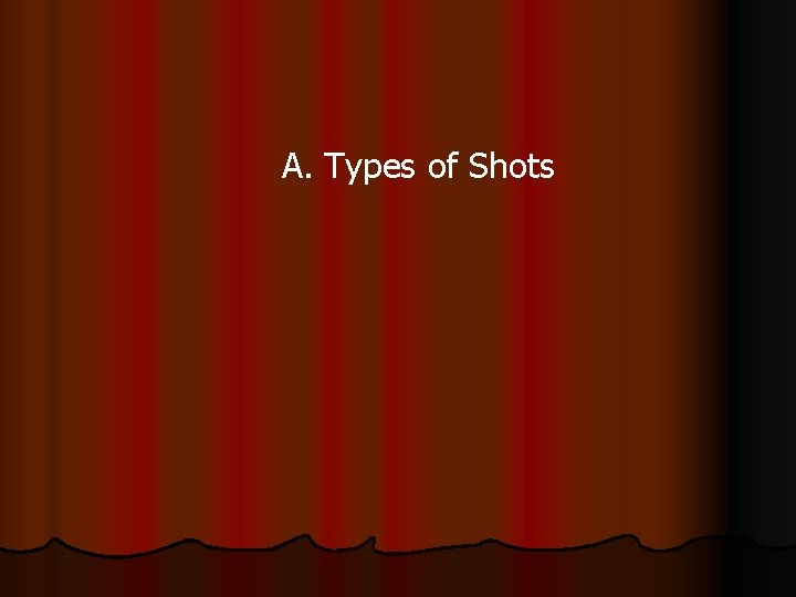A. Types of Shots 