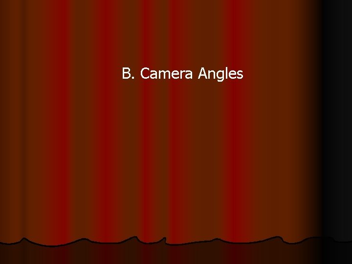 B. Camera Angles 