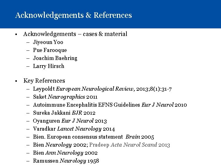Acknowledgements & References • Acknowledgements – cases & material – – Jiyeoun Yoo Pue